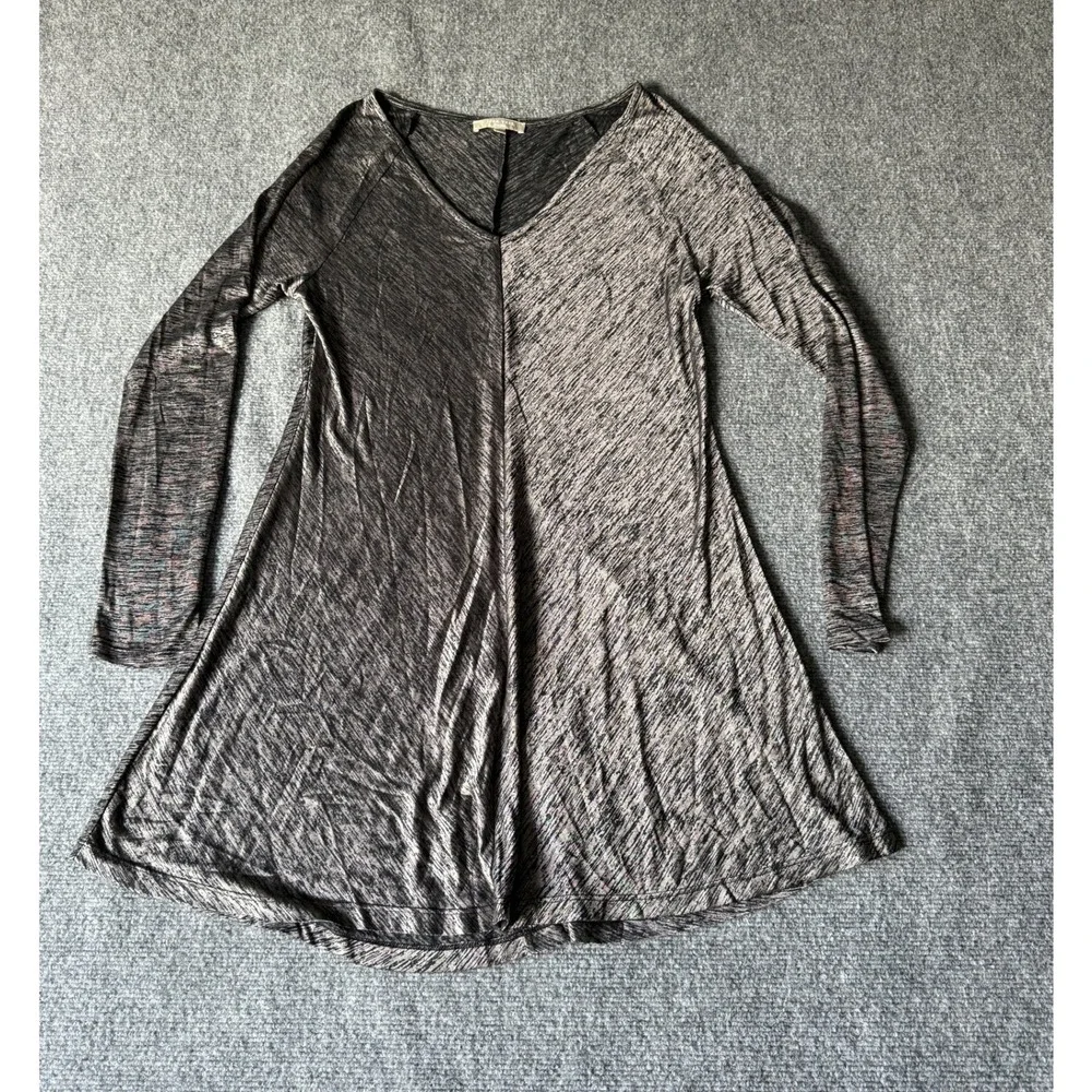 Joan Vass Studio Women's‎ Dress Medium Long Sleeve V-Neck Knit A-Line Casual